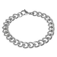 Stainless Steel Jewelry Bracelet, 304 Stainless Steel, fashion jewelry & different length for choice & Unisex, original color, 9mm, Sold By PC