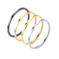 Titantium Steel fingerring, Titanium Stål, mode smykker & Unisex & forskellig størrelse for valg, flere farver til valg, 2mm, Solgt af PC