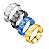 Stainless Steel Finger Ring 304 Stainless Steel plated fashion jewelry & Unisex 8mm Sold By PC