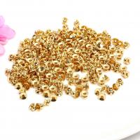 Brass Bead Cap, plated, DIY, more colors for choice, nickel, lead & cadmium free, 4x4x3mm, Hole:Approx 1.5mm, Sold By PC