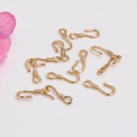 Brass Hook and Eye Clasp plated DIY nickel lead & cadmium free Sold By PC