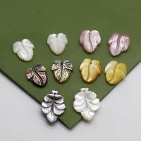 Natural Freshwater Shell Beads, White Shell, with Black Shell & Pink Shell & Yellow Shell, Leaf, handmade, different styles for choice, more colors for choice, 20PCs/Lot, Sold By Lot