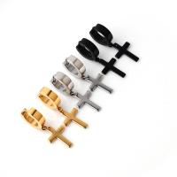 Huggie Hoop Drop Earring, 304 Stainless Steel, Vacuum Plating, for woman, more colors for choice, 4x9mm, Sold By Pair