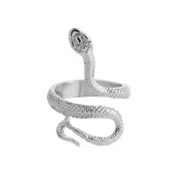 Zink Alloy Finger Ring, Snake, silver pläterad, mode smycken & för kvinna, silver, 18mm, Säljs av PC