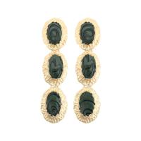 Zinc Alloy Drop Earrings gold color plated fashion jewelry & for woman & enamel Sold By Pair