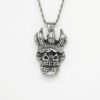 Stainless Steel Pendants, 316L Stainless Steel, fashion jewelry & for man, original color, 30x44mm, Sold By PC