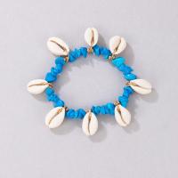 Resin Anklet with Shell & Zinc Alloy plated fashion jewelry & for woman Sold By Strand