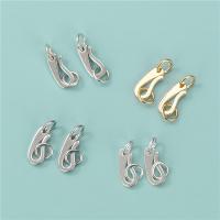 925 Sterling Silver Clasp, plated, DIY, more colors for choice, 10.80x5mm, Hole:Approx 3.2mm, 5PCs/Lot, Sold By Lot