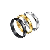 Stainless Steel Finger Ring 304 Stainless Steel Vacuum Ion Plating Unisex Approx 1.1mm US Ring Sold By Lot