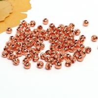 Brass Jewelry Beads, Round, high quality plated, DIY & different size for choice, more colors for choice, 100PCs/Lot, Sold By Lot