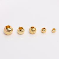 Brass Jewelry Beads, Round, high quality plated, DIY & different size for choice, more colors for choice, 100PCs/Lot, Sold By Lot