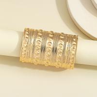 Tibetan Style Bangle, fashion jewelry & for woman, golden, nickel, lead & cadmium free, Inner Diameter:Approx 62mm, Sold By PC