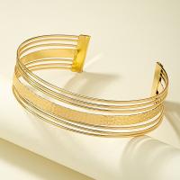 Fashion Choker Necklace, Tibetan Style, gold color plated, fashion jewelry & multilayer & for woman, nickel, lead & cadmium free, 35mm, Inner Diameter:Approx 125mm, Sold By PC