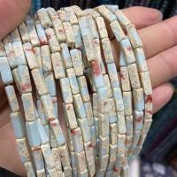 Gemstone Jewelry Beads, Impression Jasper, Rectangle, DIY, more colors for choice, 4x13mm, Approx 33PCs/Strand, Sold By Strand