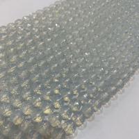 Perles bijoux en pierres gemmes, Rond, DIY & normes différentes pour le choix & facettes, transparent, Vendu par Environ 38 cm brin