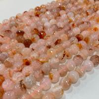 Natürliche Drachen Venen Achat Perlen, Drachenvenen Achat, rund, DIY & verschiedene Größen vorhanden & facettierte, gemischte Farben, verkauft per ca. 38 cm Strang