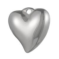 Pendientes Corazón de acero inoxidable, acero inoxidable 304, Chapado galvánico, unisexo, más colores para la opción, 16mm, Vendido por UD