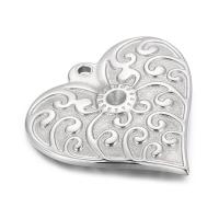 Stainless Steel Pendant Setting 304 Stainless Steel Heart Galvanic plating DIY Sold By PC
