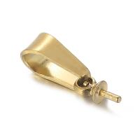 Stainless Steel Peg Bail, 304 Stainless Steel, Galvanic plating, DIY, golden, 4x9mm, Sold By PC