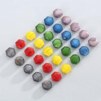 Fashion Glass Beads, Hexagon, DIY & faceted, more colors for choice, 14mm, Approx 5PCs/Bag, Sold By Bag