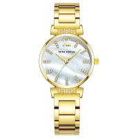 Women Wrist Watch, Tibetan Style, with Glass & 304 Stainless Steel, Life water resistant & fashion jewelry & for woman & with rhinestone, more colors for choice, nickel, lead & cadmium free, Length:Approx 8.11 Inch, Sold By PC