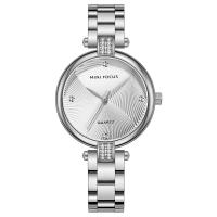 Nők Wrist Watch, Cink ötvözet, -val Üveg & 304 rozsdamentes acél, Életvízálló & divat ékszerek & a nő & strasszos, több színt a választás, nikkel, ólom és kadmium mentes, Hossz Kb 7.87 inch, Által értékesített PC