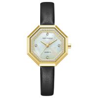 Women Wrist Watch, Tibetan Style, with Leather & Glass & 304 Stainless Steel, Life water resistant & fashion jewelry & for woman & with rhinestone, more colors for choice, nickel, lead & cadmium free, Length:Approx 8.27 Inch, Sold By PC