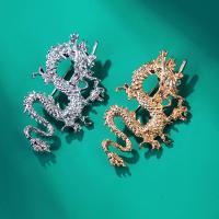 Zinc Alloy Brooches Dragon plated fashion jewelry & Unisex nickel lead & cadmium free Sold By PC