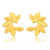 Zinc Alloy Stud Earring Wheat gold color plated fashion jewelry & for woman golden nickel lead & cadmium free Sold By Pair