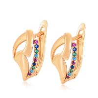 Tibetan Style Drop Earrings, gold color plated, fashion jewelry & for woman & with rhinestone, golden, nickel, lead & cadmium free, 9x16mm, Sold By Pair