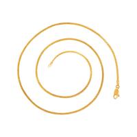 Zinc Alloy Jewelry Necklace gold color plated DIY & for woman golden nickel lead & cadmium free 1.50mm Length Approx 49.7 cm Sold By Bag