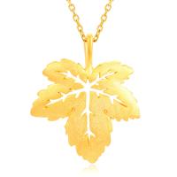 Tibetan Style Leaf Pendants, Maple Leaf, gold color plated, DIY & for woman, golden, nickel, lead & cadmium free, 28x34mm, Sold By PC