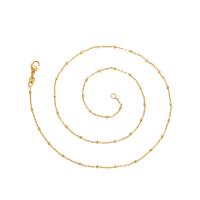 Zinc Alloy Jewelry Necklace gold color plated DIY & for woman golden nickel lead & cadmium free 1mm Length Approx 45 cm Sold By Bag