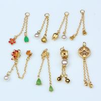 Brass Jewelry Pendants gold color plated DIY Sold By PC