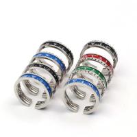 Titanium Steel Finger Ring, Vacuum Plating, different size for choice & for woman, more colors for choice, Sold By PC