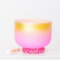Quartz Singing Bowl, different size for choice, pink, nickel, lead & cadmium free, Sold By PC