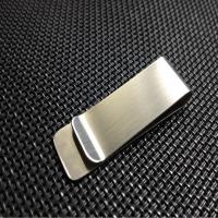 304 Stainless Steel Money Clip, original color, 51x20x0.80mm, Sold By PC