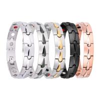 Titanium Steel Bracelet & Bangle plated fashion jewelry & for man 12mm Length Approx 8.27 Inch Sold By PC