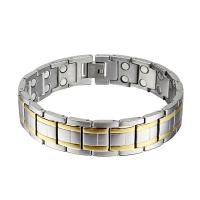 Titanium Steel Bracelet & Bangle plated fashion jewelry & for man 15mm Length Approx 8.07 Inch Sold By PC