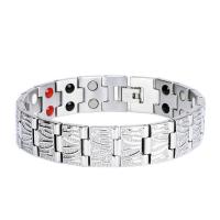Titanium Steel Bracelet & Bangle plated fashion jewelry & Unisex 15mm Length Approx 8.27 Inch Sold By PC