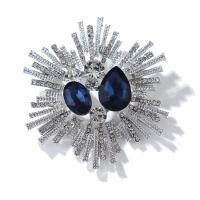Rhinestone Brooch Zinc Alloy fashion jewelry & for woman & with rhinestone nickel lead & cadmium free Sold By PC