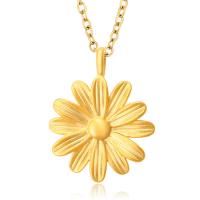Zinc Alloy Flower Pendants gold color plated DIY & for woman golden nickel lead & cadmium free Sold By PC