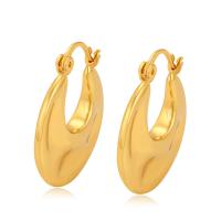 Zinklegierung Ohrringe, goldfarben plattiert, Modeschmuck & für Frau, goldfarben, frei von Nickel, Blei & Kadmium, 23x26mm, verkauft von Paar