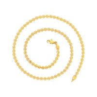 Collar de Aleación de Zinc, chapado en color dorado, Vintage & para mujer, dorado, libre de níquel, plomo & cadmio, 4mm, longitud:aproximado 45.5 cm, 6PCs/Bolsa, Vendido por Bolsa