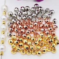 Brass Spacer Beads plated DIY & faceted nickel lead & cadmium free Sold By PC