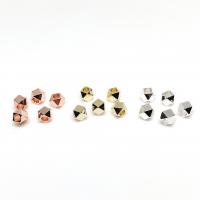 Brass távtartó gyöngyök, Sárgaréz, Geometriai minta, galvanizált, DIY & különböző méretű a választás, több színt a választás, nikkel, ólom és kadmium mentes, Által értékesített PC