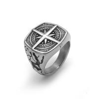 Палец кольцо из нержавеющей стали, Нержавеющая сталь 304, полированный, разный размер для выбора & Мужский, оригинальный цвет, продается PC