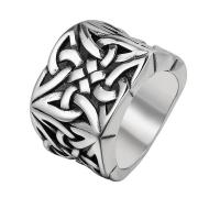 Titanium Steel Finger Ring, polished, different size for choice & for man, original color, Sold By PC
