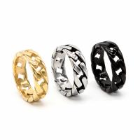 Titanium Steel Finger Ring, Vacuum Plating, different size for choice & for man, more colors for choice, Sold By PC