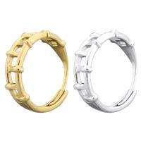Rozsdamentes acél Finger Ring, 304 rozsdamentes acél, divat ékszerek & egynemű & üreges, több színt a választás, 23x7x23mm, Méret:9, 5PC-k/Bag, Által értékesített Bag